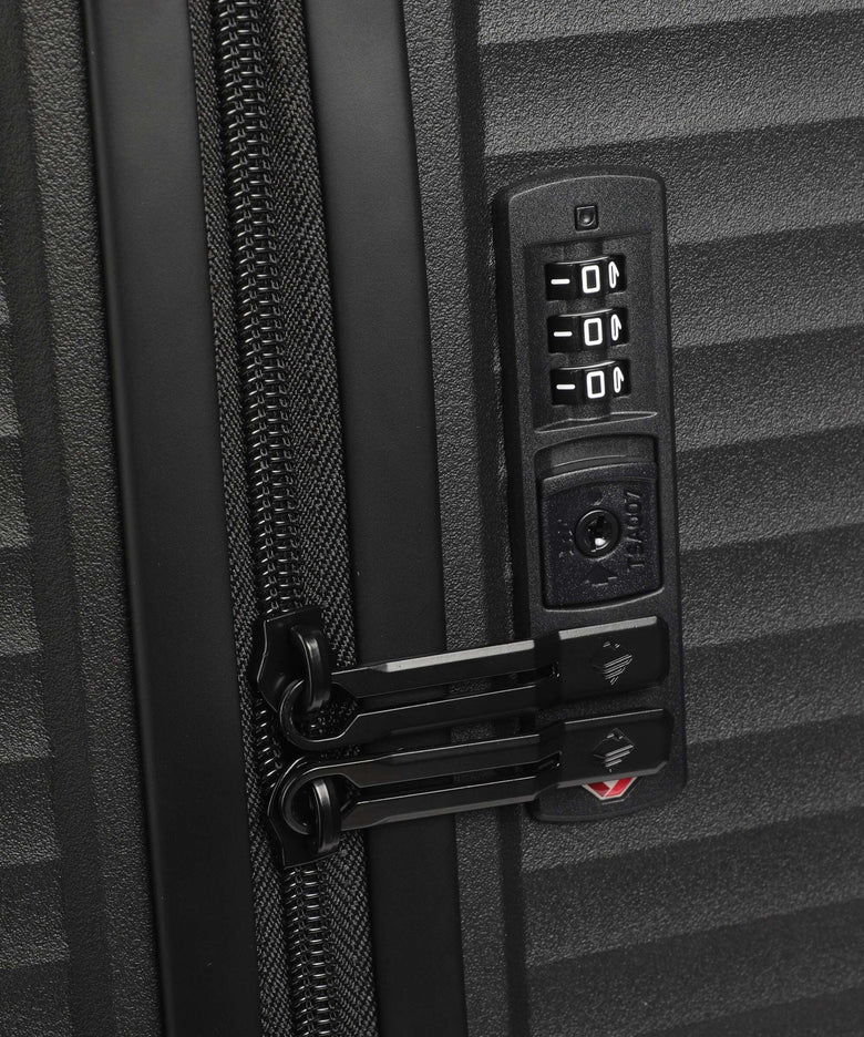 Travelite Air Stripe Suitcase set (4 wheels) black