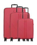 Travelite Air Stripe Sada 4-kolesových kufrov red
