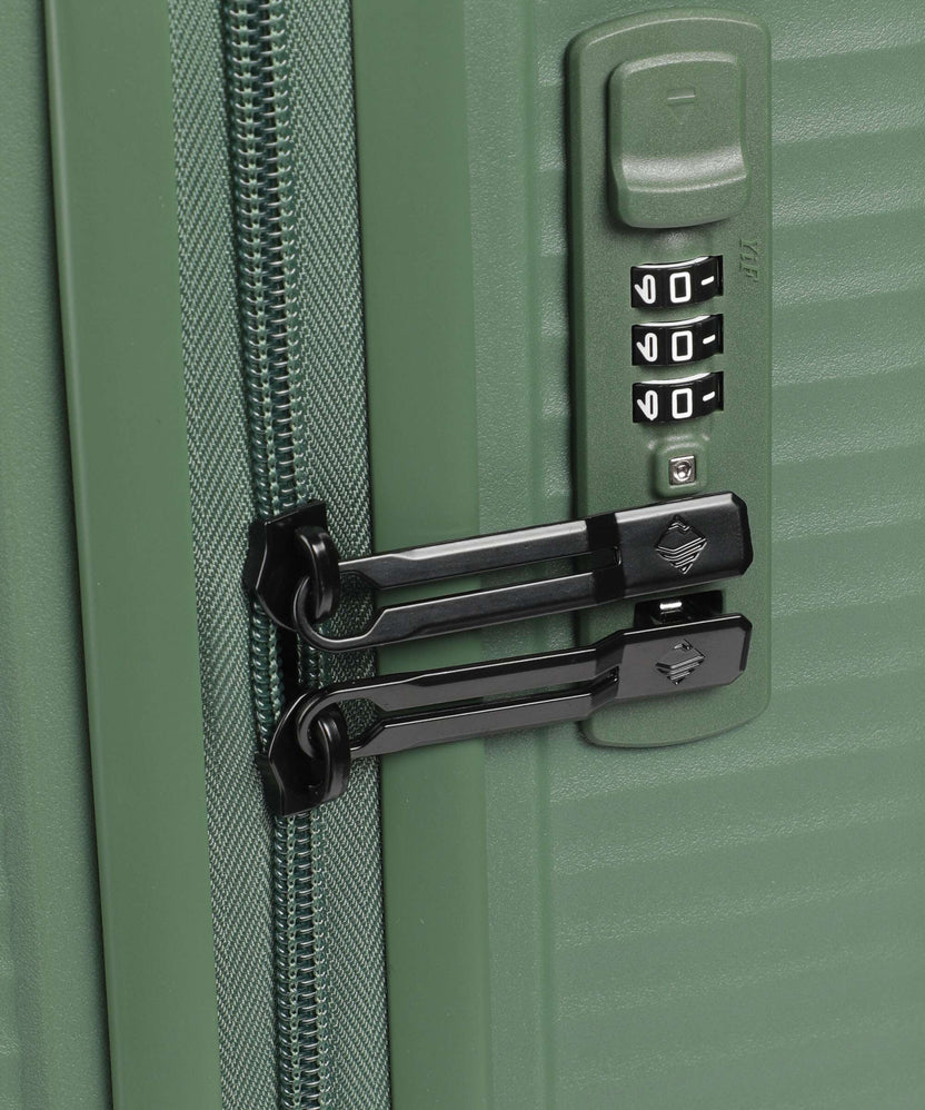 Travelite Air Stripe Slim Spinner (4 wheels) green