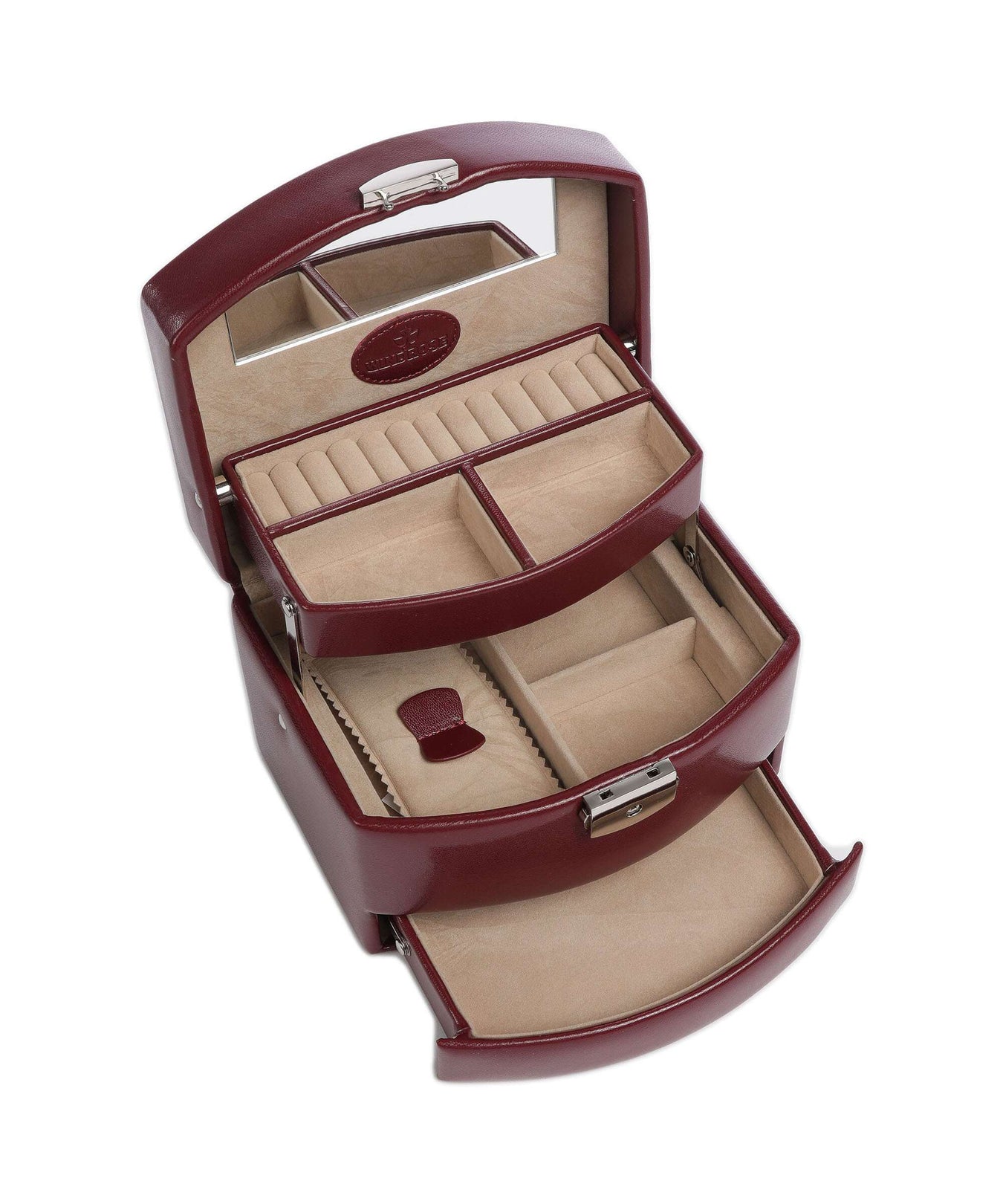 Windrose Merino 3 Etagen Jewelry box rot