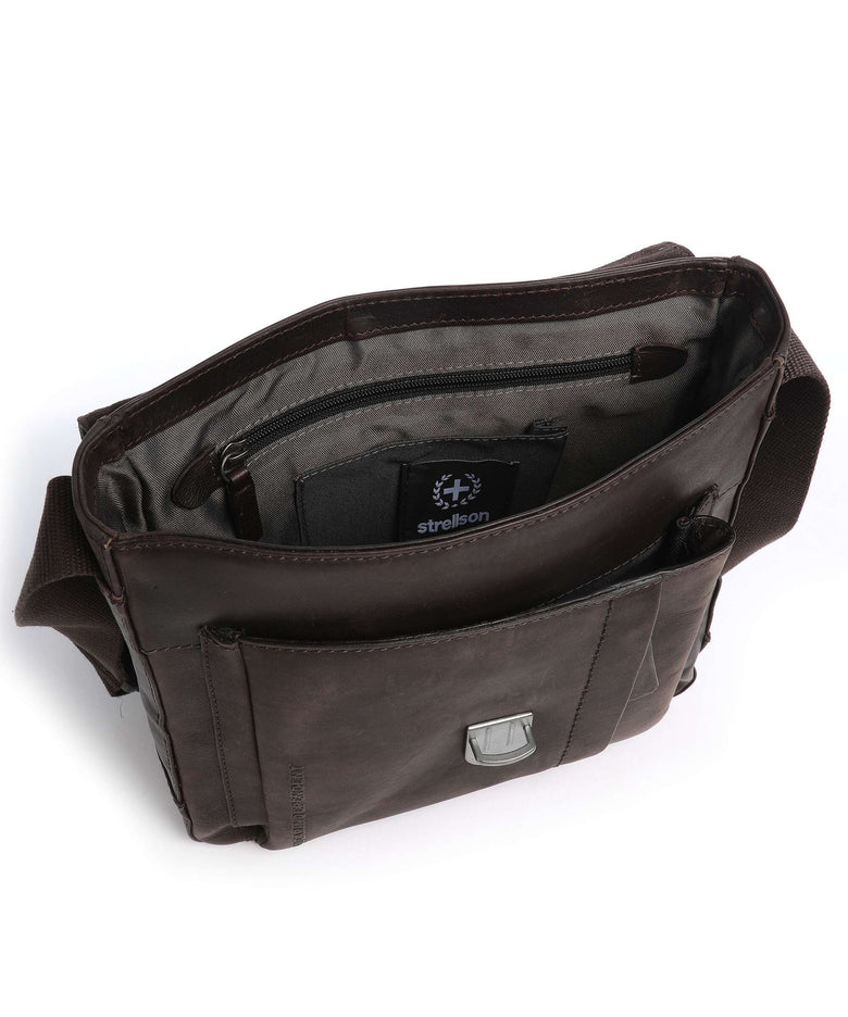 Strellson Brick Lane Crossbody bag dark brown