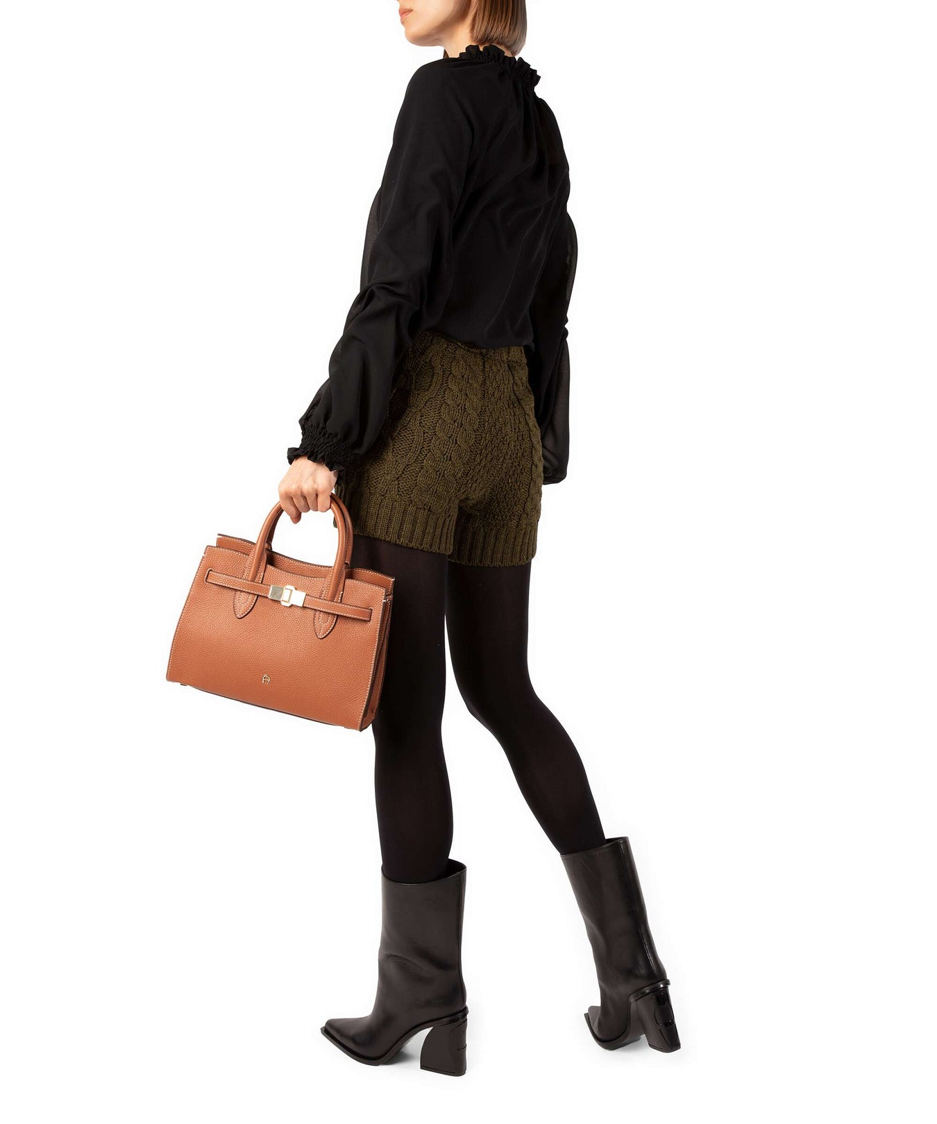 Aigner Farah M Handbag cognac brown