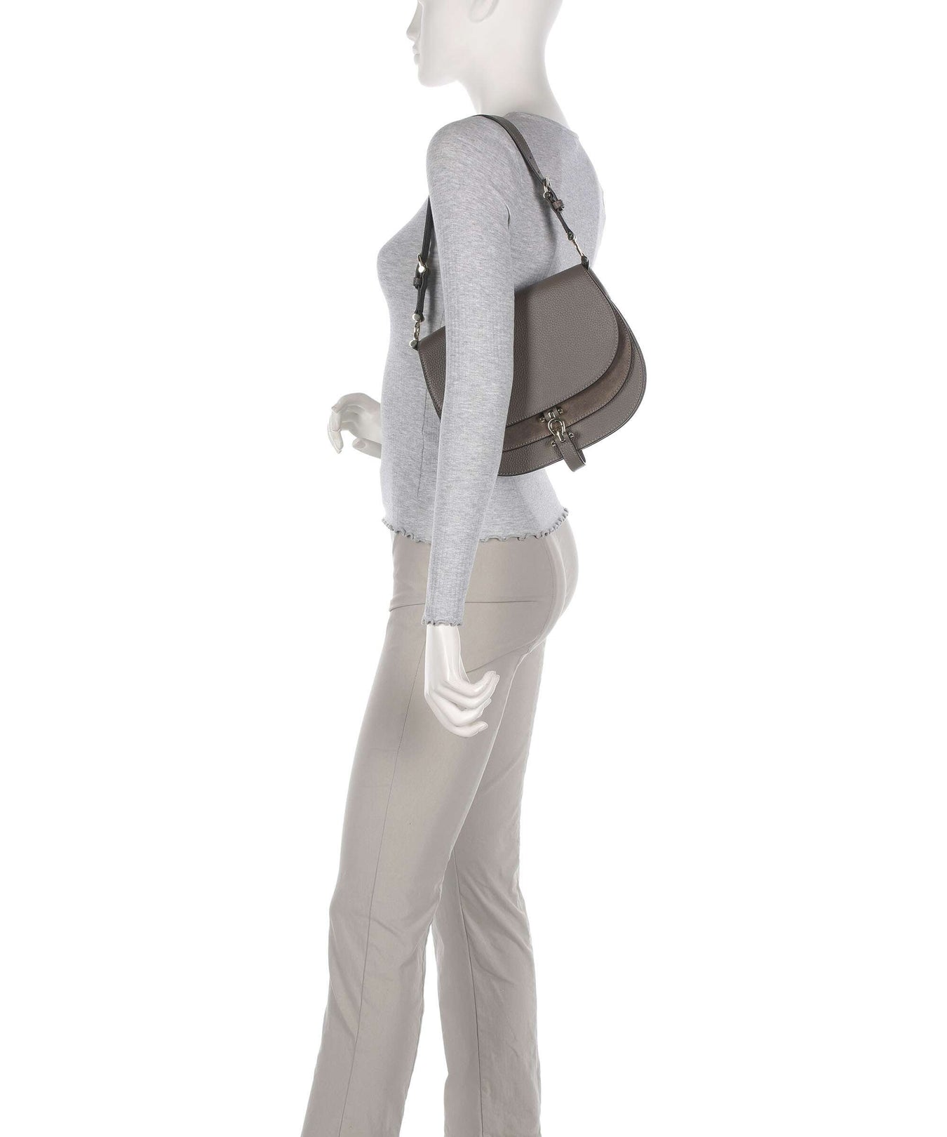 Aigner Delia S Shoulder bag coal brown