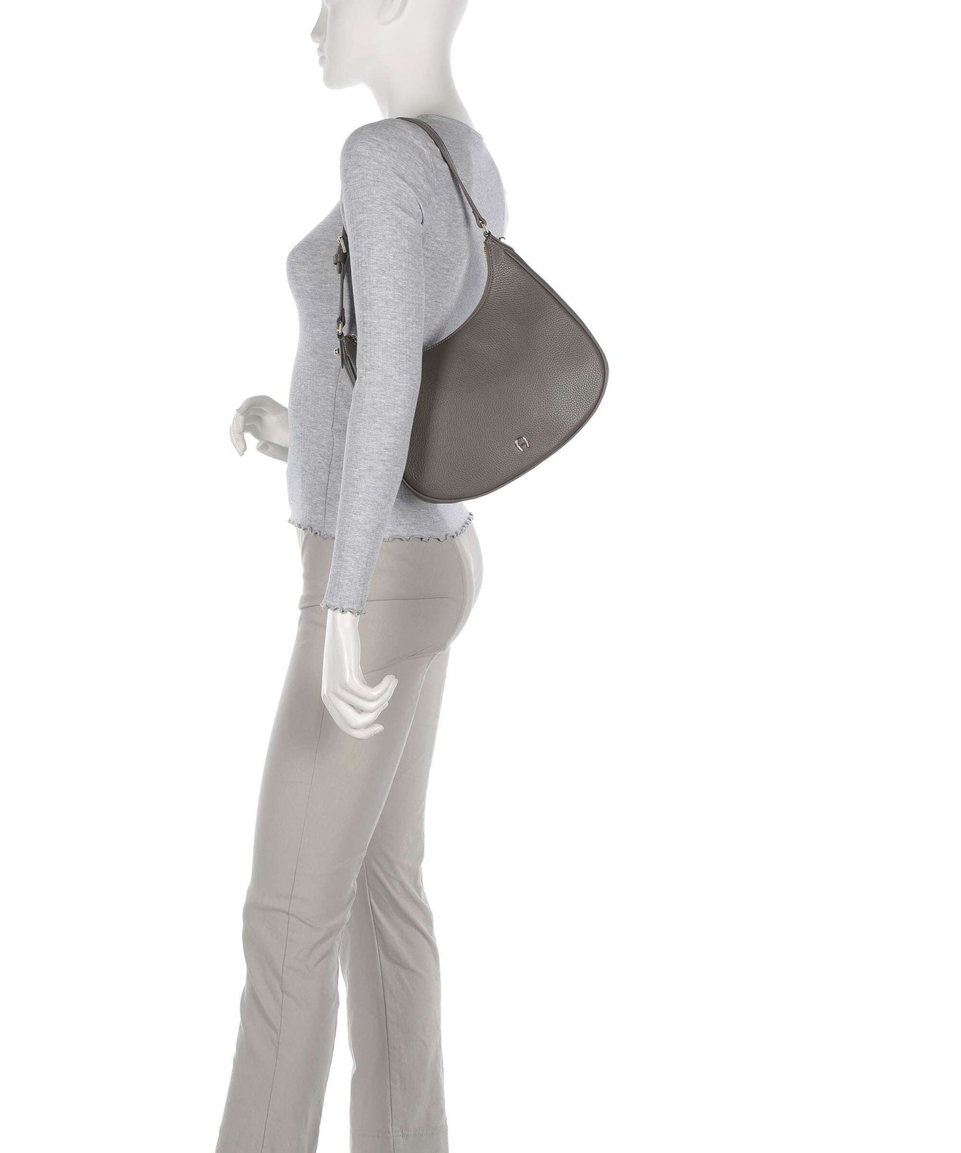 Aigner Diadora M Hobo bag coal brown