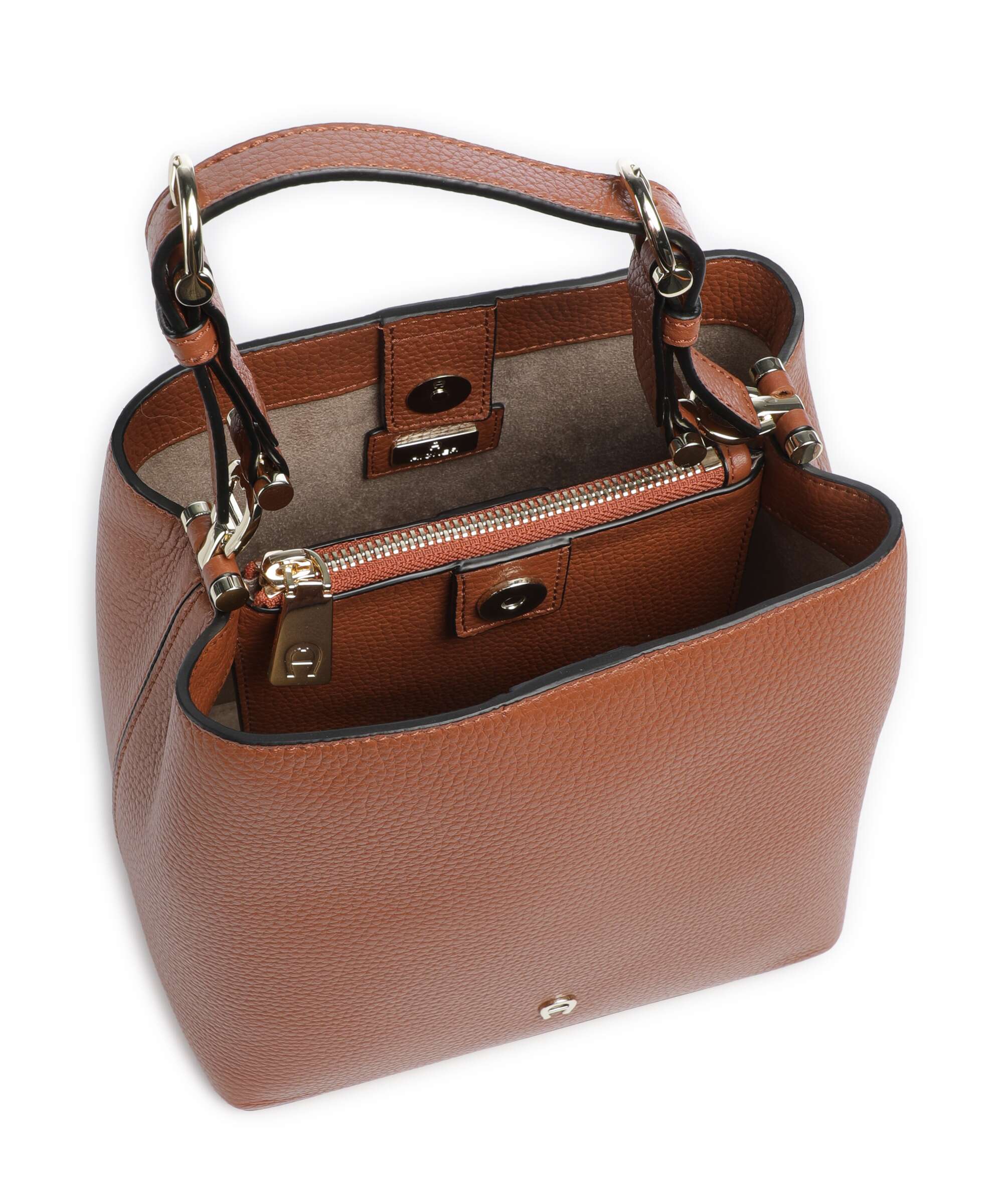 Aigner Delia S Bucket bag cognac brown