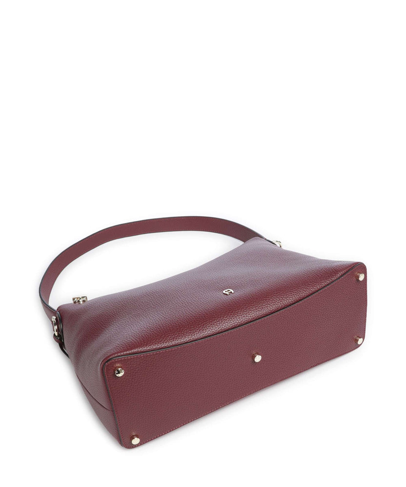 Aigner Delia M Hobo bag burgundy