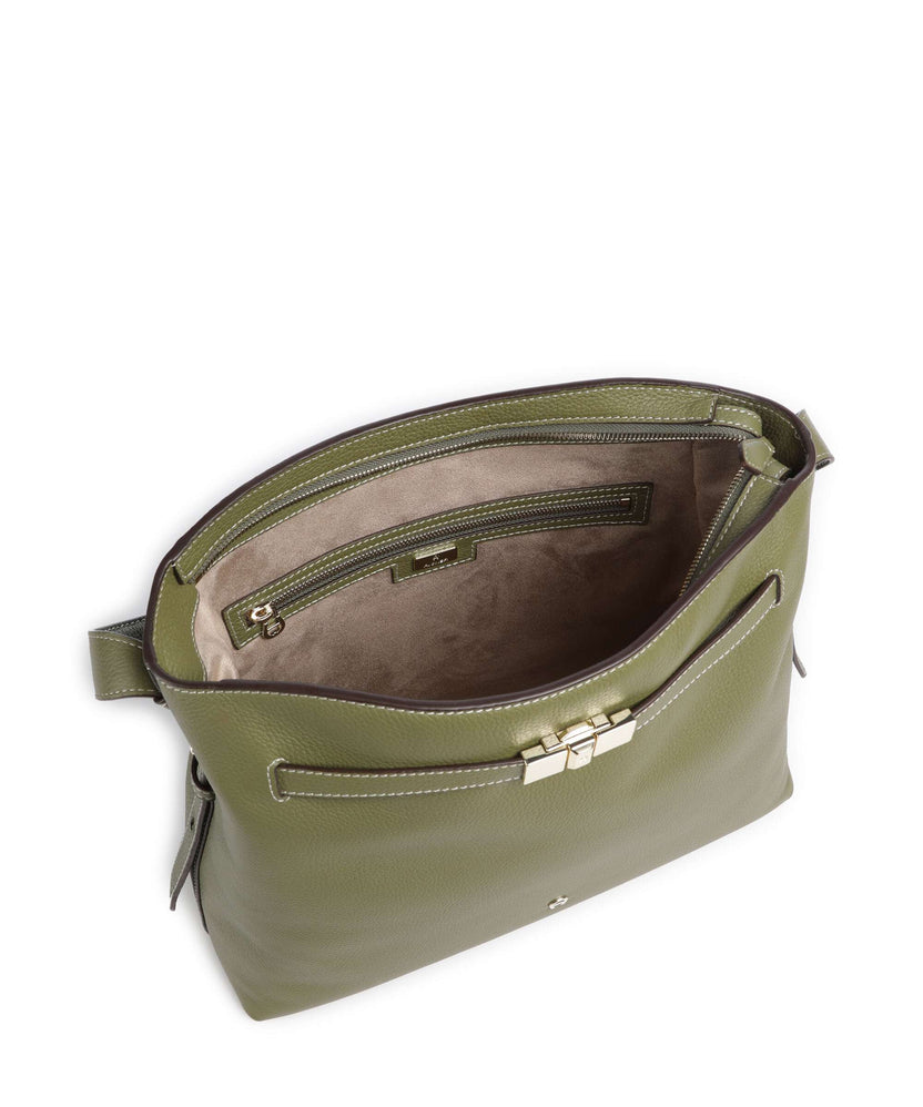 Aigner Farah M Hobo bag moss green