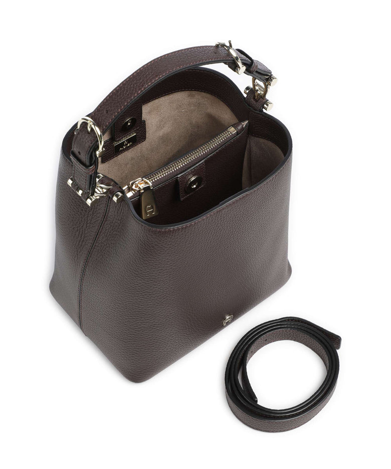 Aigner Delia S Bucket bag soil brown