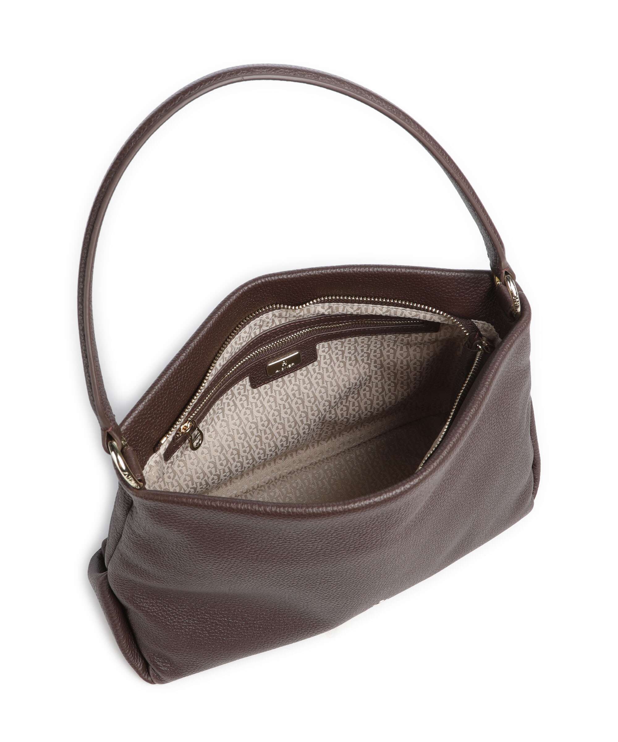Aigner Paola S Hobo bag soil brown