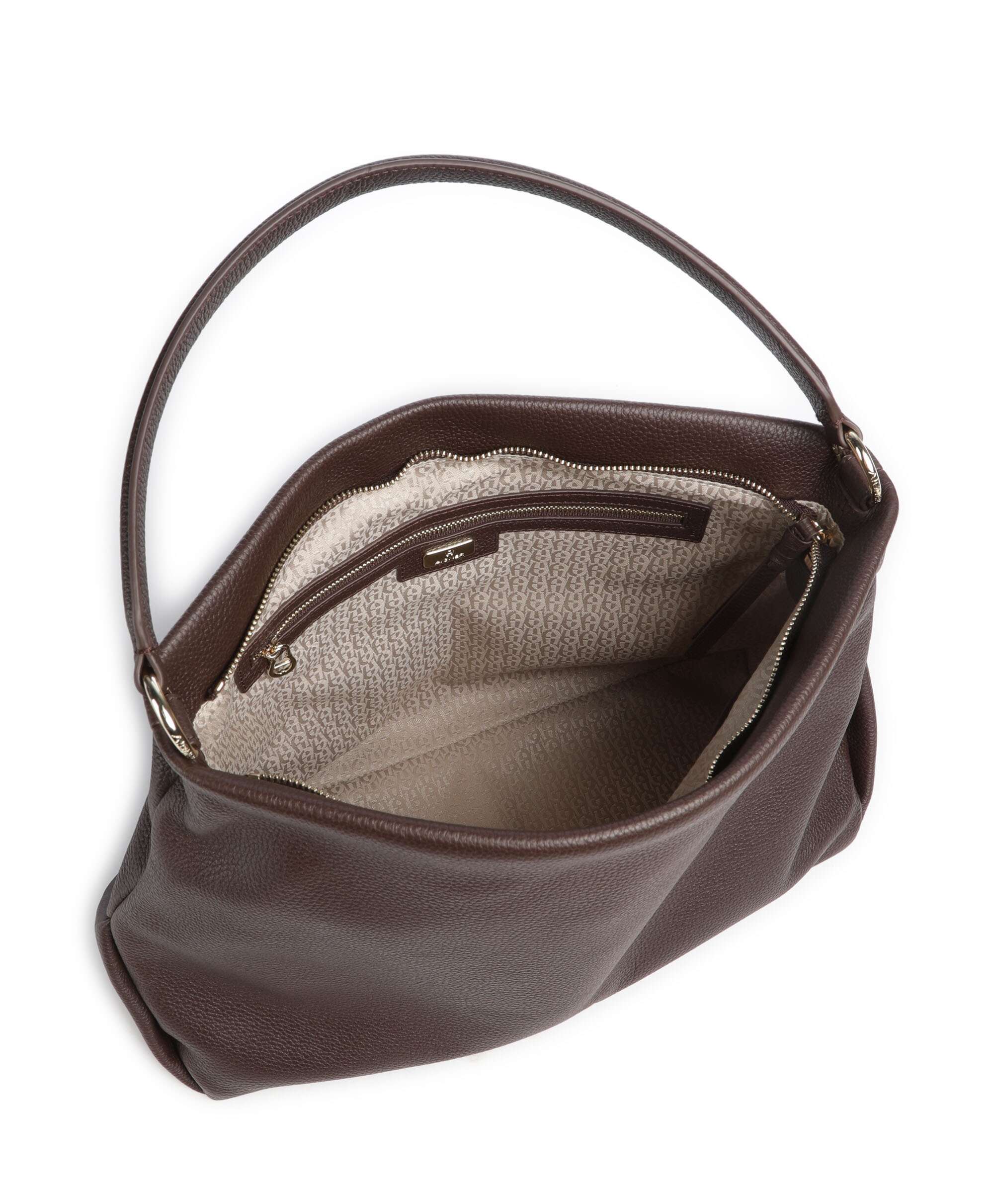 Aigner Paola M Hobo bag soil brown