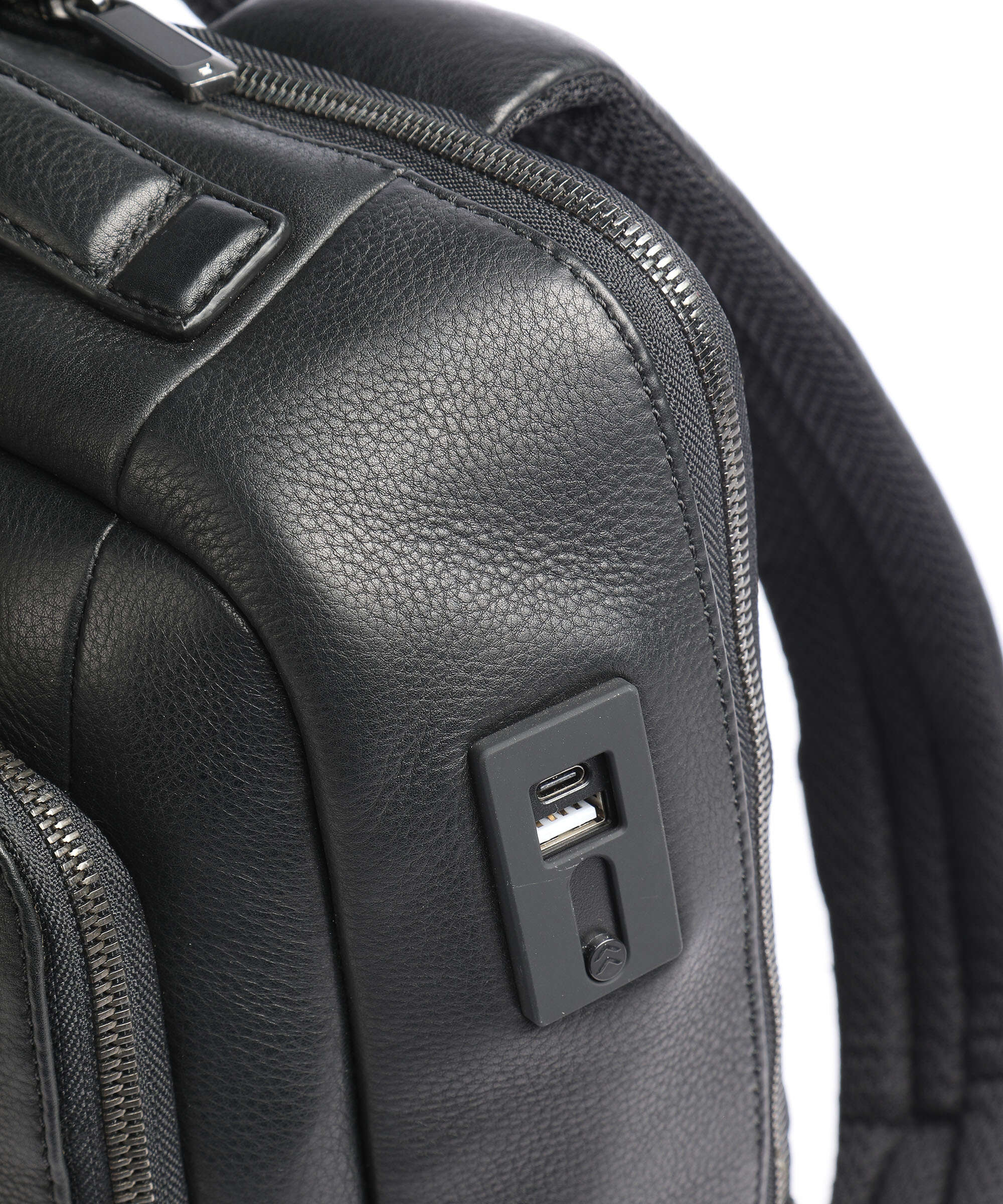 Porsche Design Roadster Leather Laptop backpack black