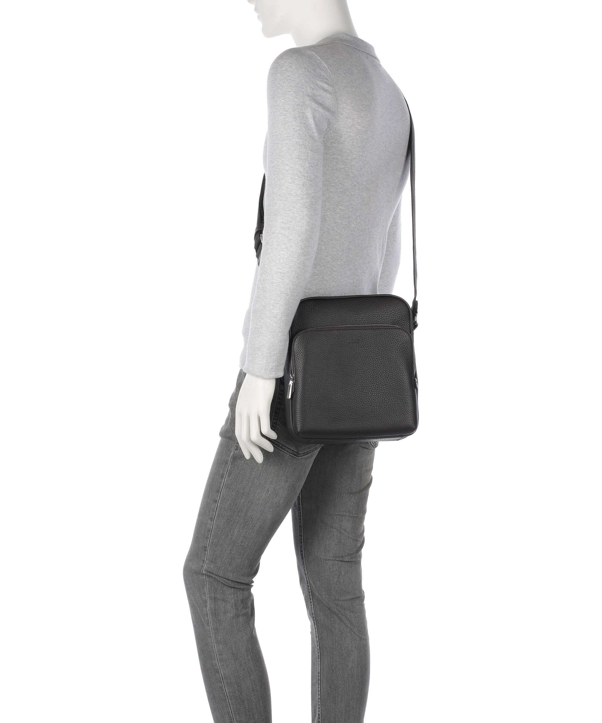 BOSS Crosstown Crossbody bag dark brown