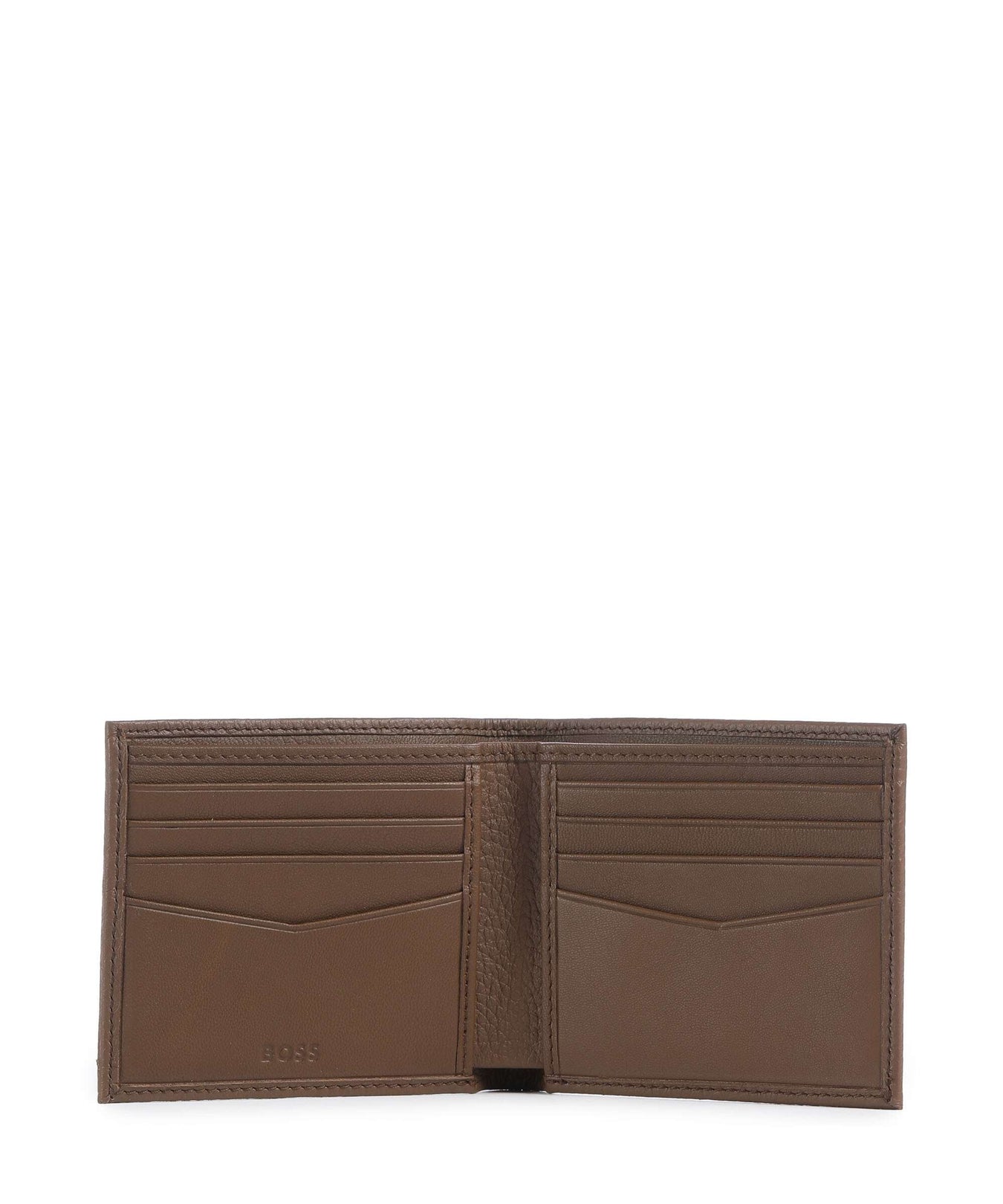 BOSS Crosstown Credit card holder medium brown