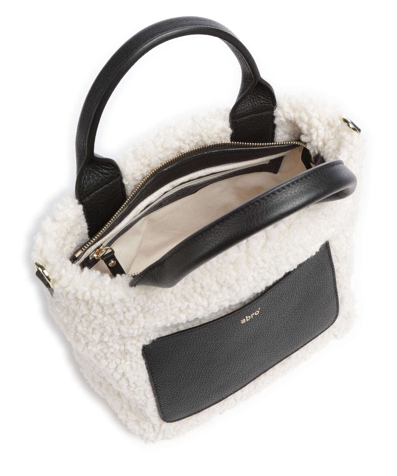 Abro Florian Raquel Handbag ivory/black
