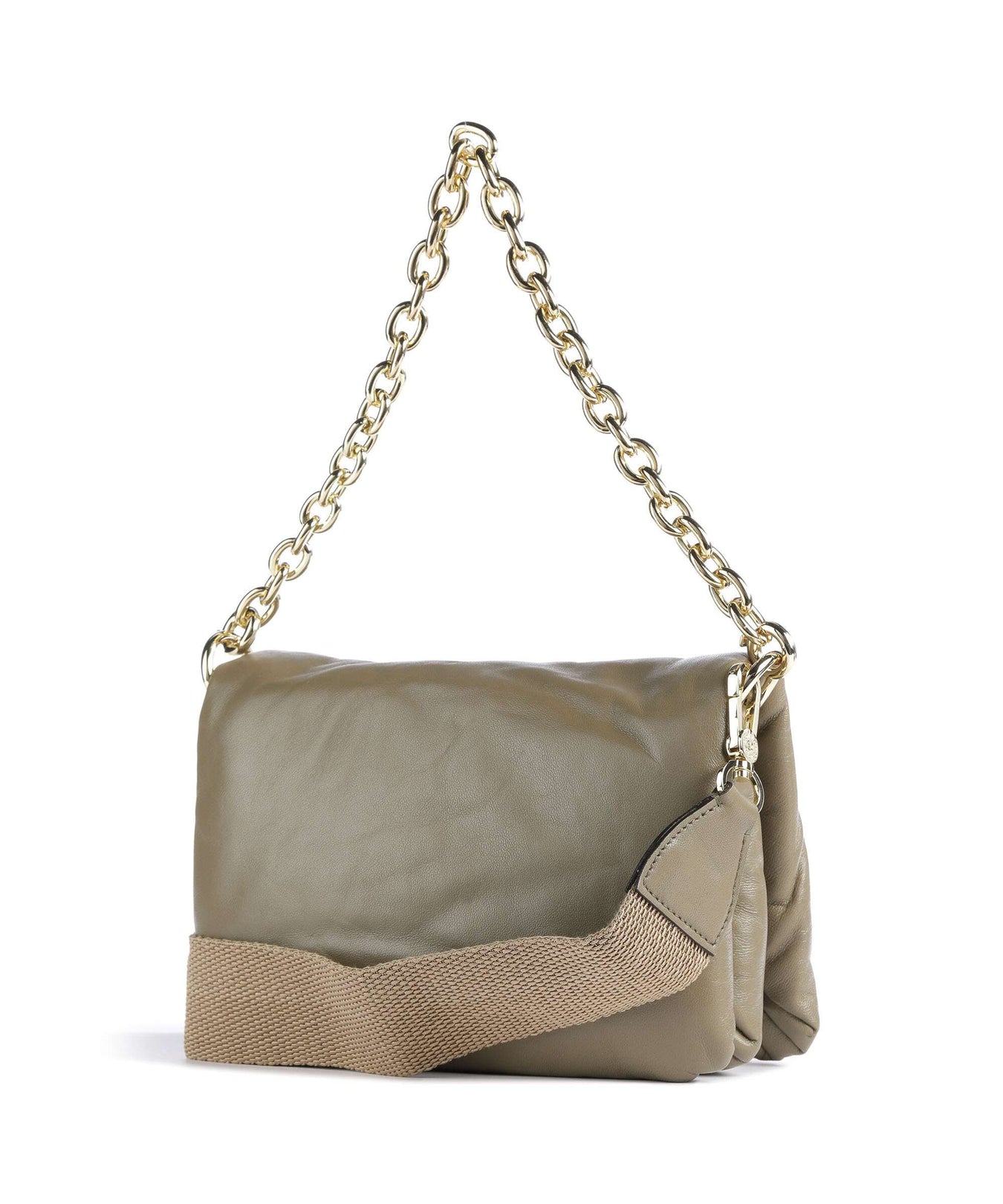 Abro Piuma_Lucido Puffer Shoulder bag siena