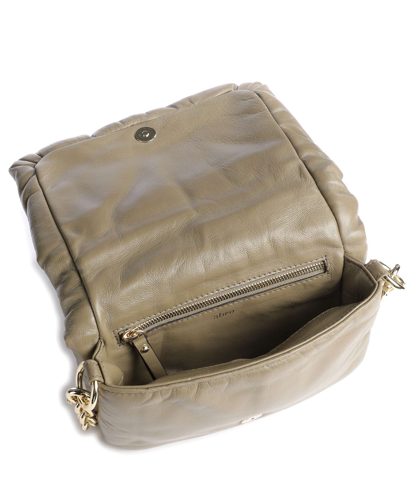Abro Piuma_Lucido Puffer Shoulder bag siena