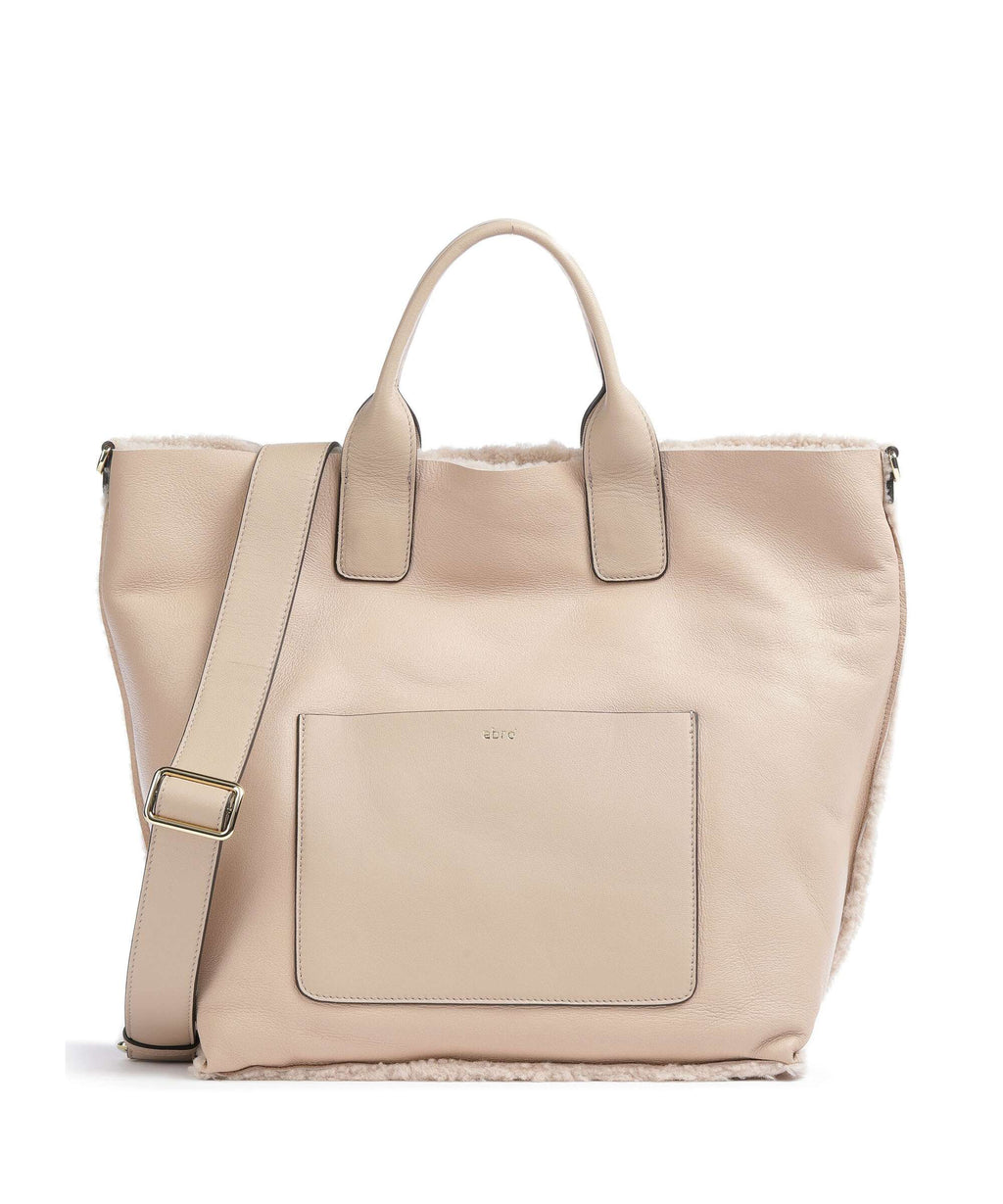 Abro Shearling Raquel Handbag natural