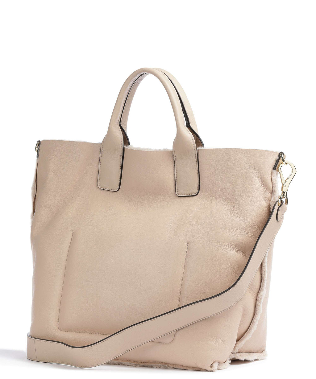 Abro Shearling Raquel Handbag natural