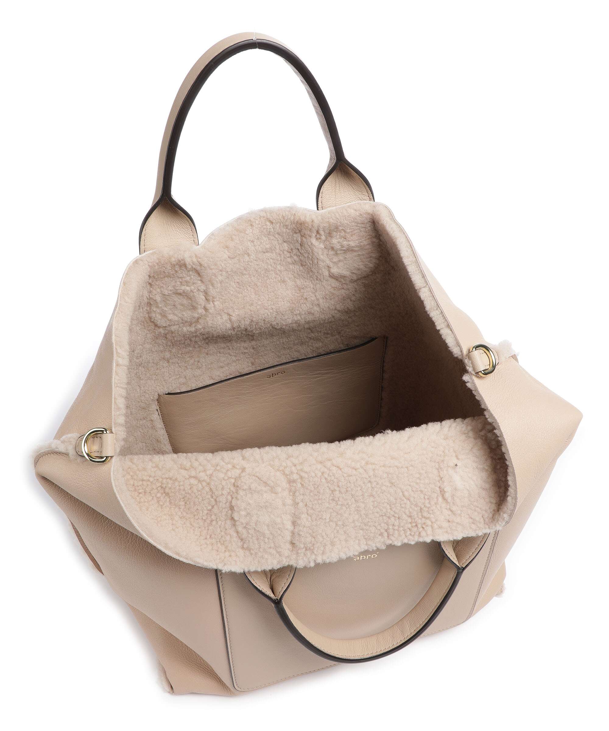 Abro Shearling Raquel Handbag natural