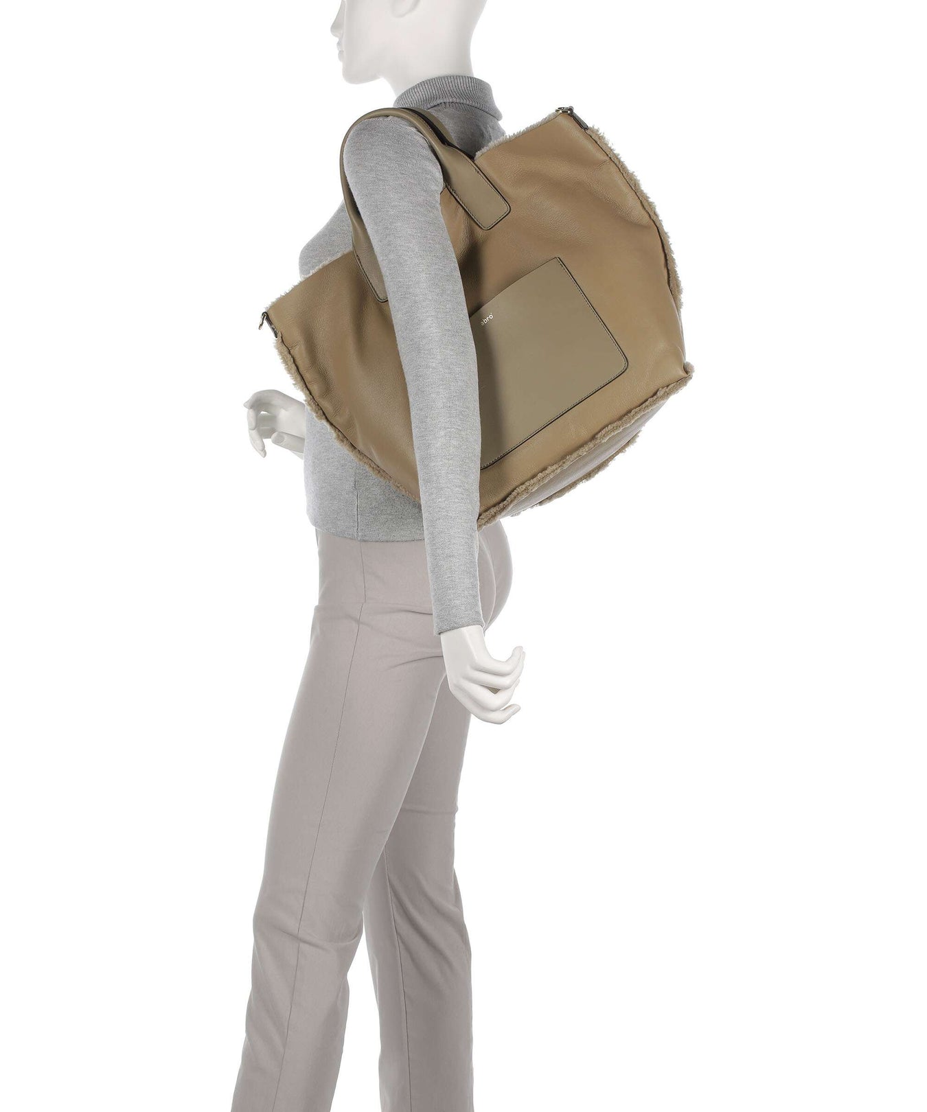 Abro Shearling Raquel Handbag siena