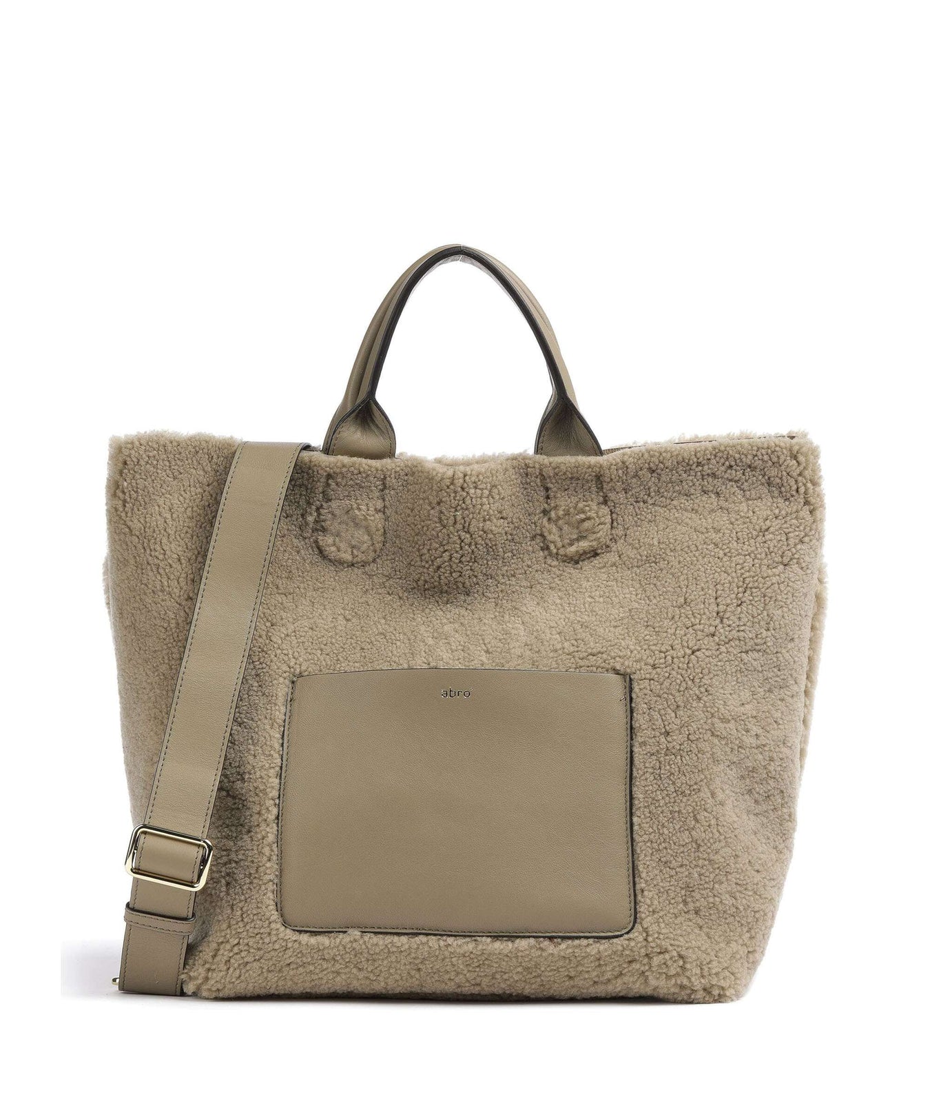 Abro Shearling Raquel Handbag siena