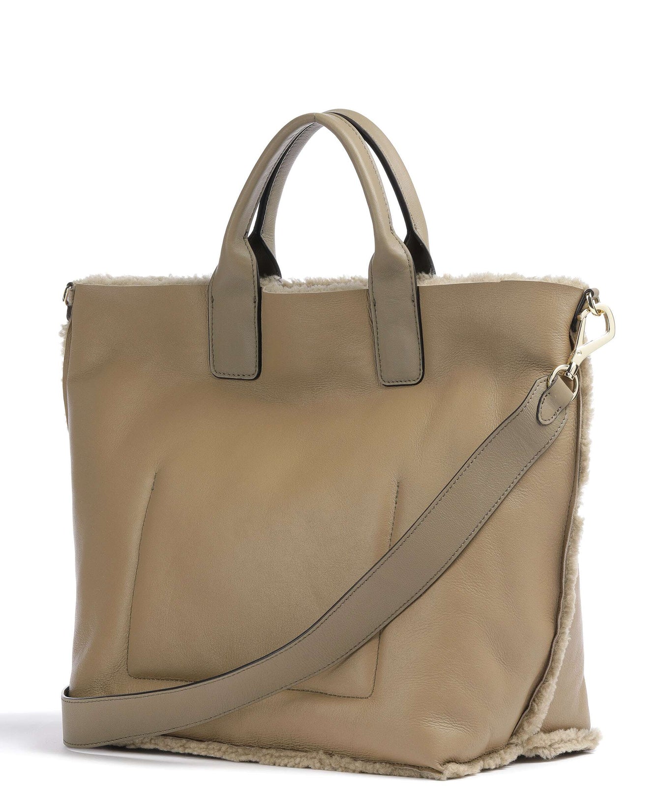 Abro Shearling Raquel Handbag siena