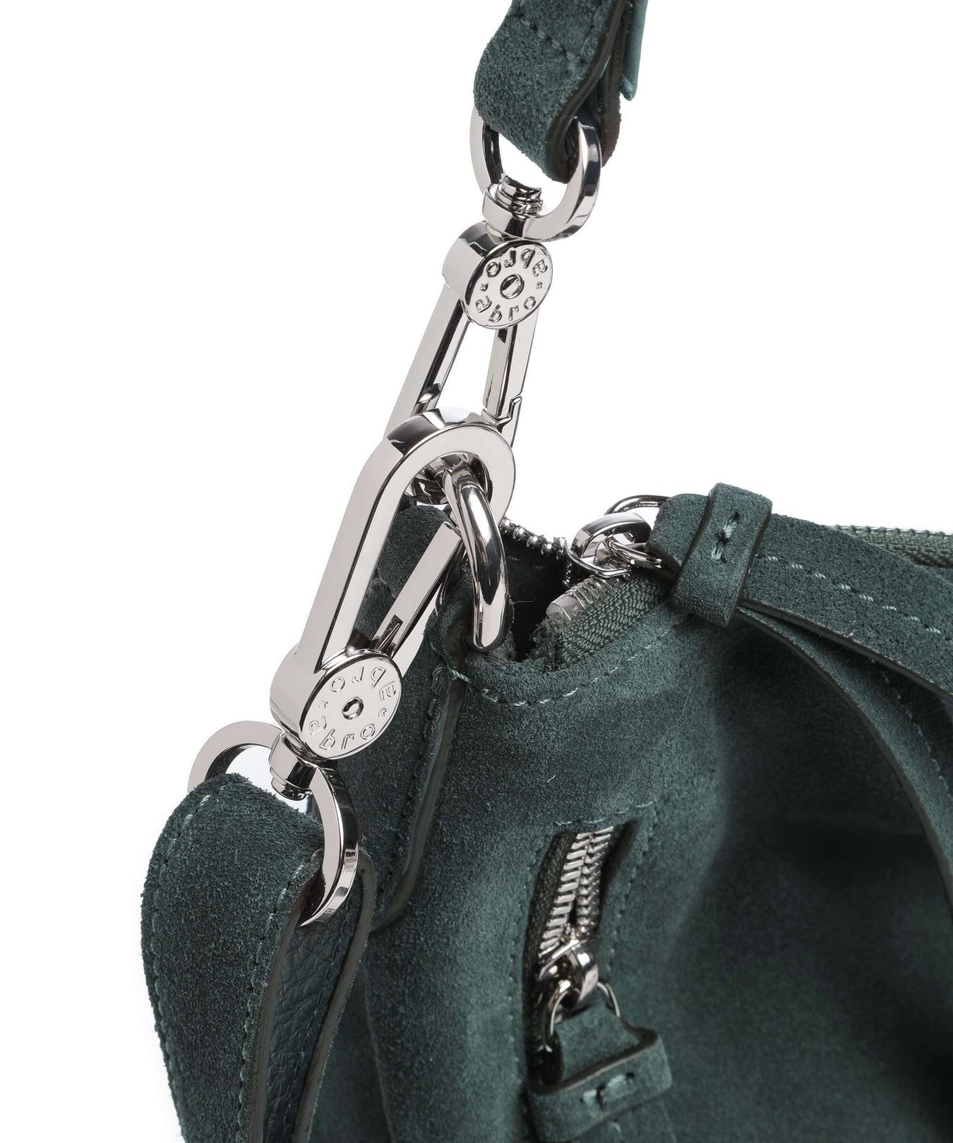 Abro Suede Juna Hobo bag sage