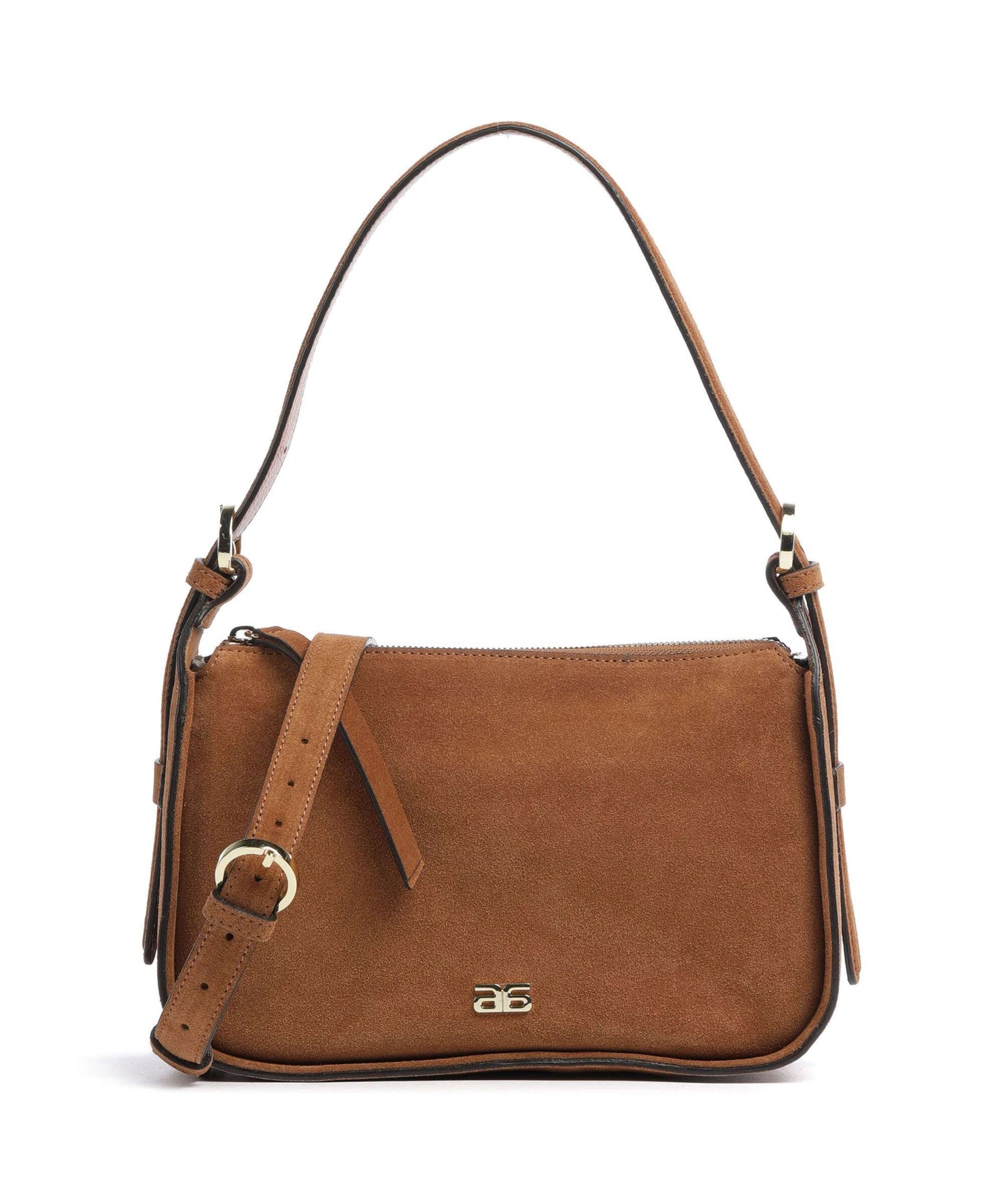 Abro Suede Best Friend Shoulder bag cuoio