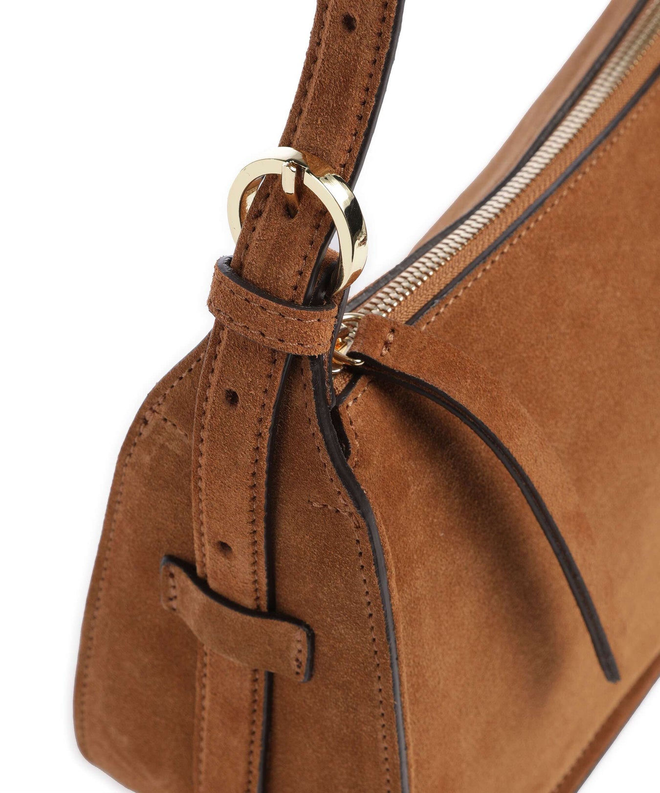 Abro Suede Best Friend Shoulder bag cuoio