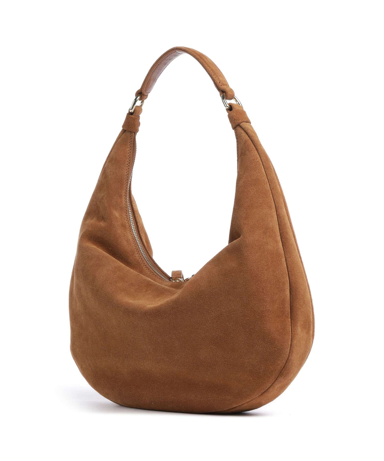 Abro Suede Nana Hobo bag cuoio