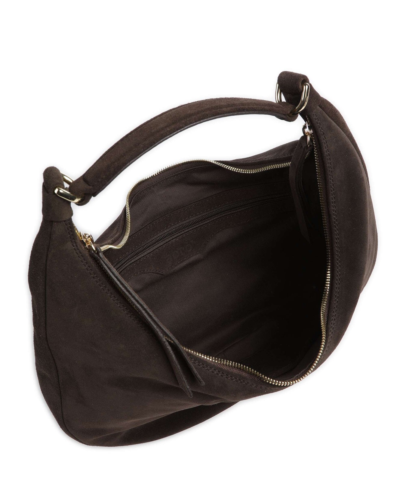 Abro Suede Nana Hobo bag brown