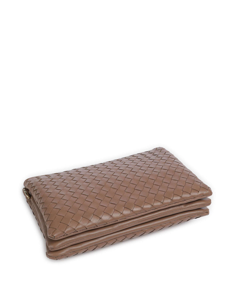 Abro Piuma Threefold Crossbody bag camel