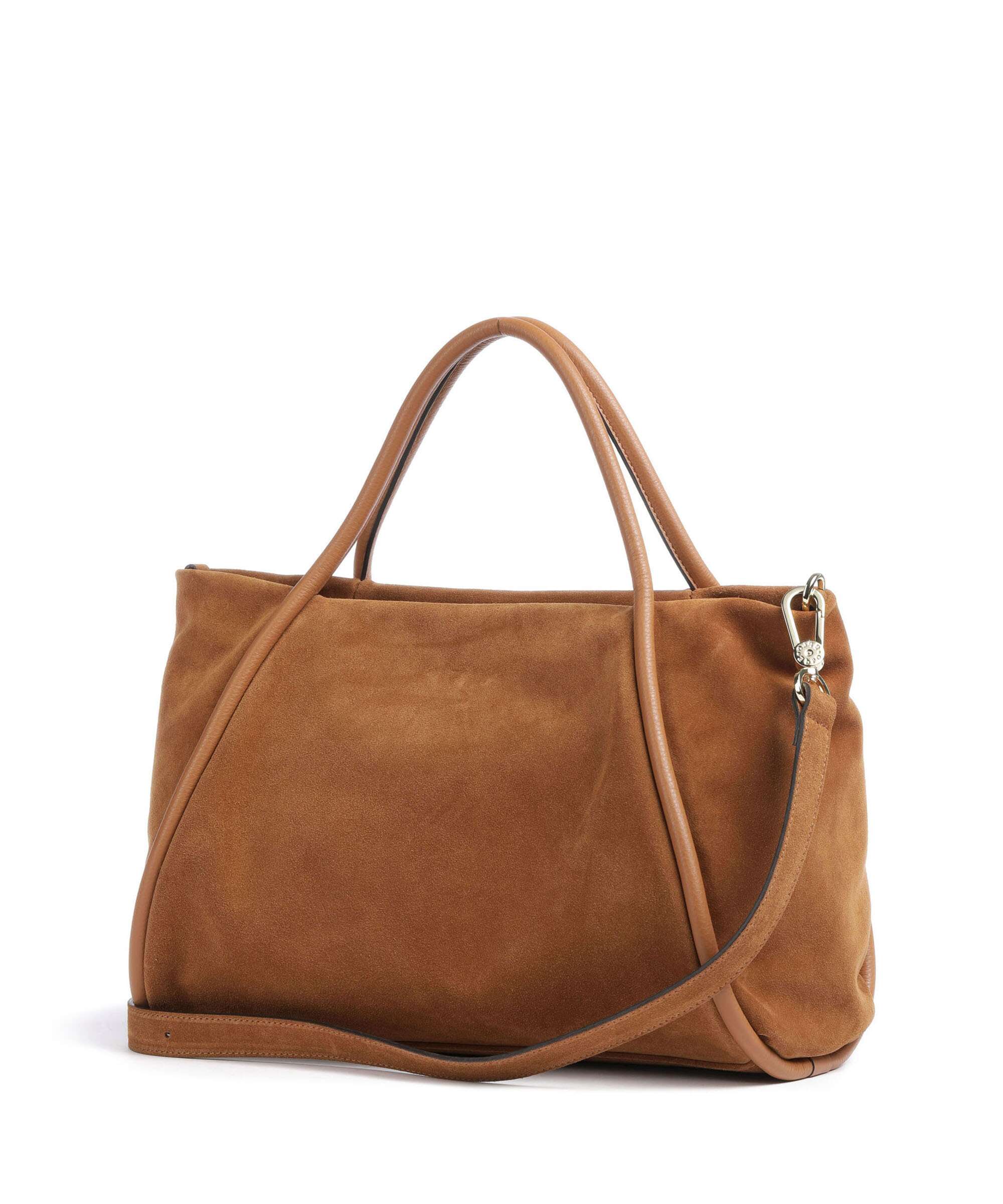 Abro Suede Willow Handbag cuoio
