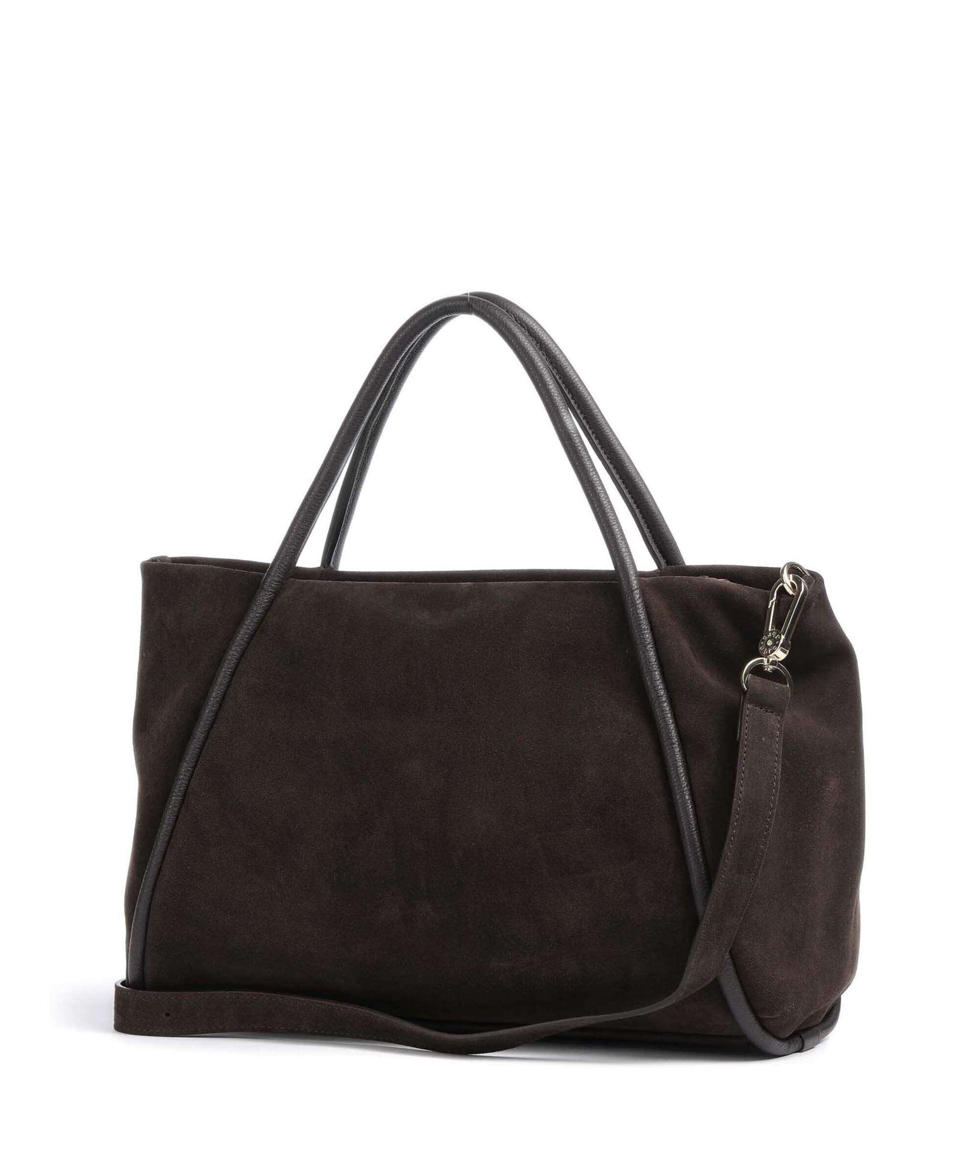 Abro Suede Willow Handbag brown