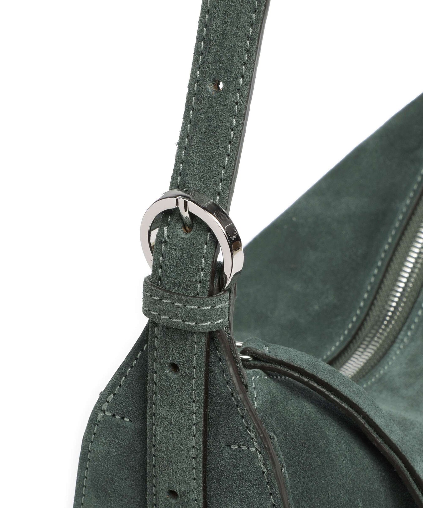 Abro Suede Best Friend Hobo bag sage