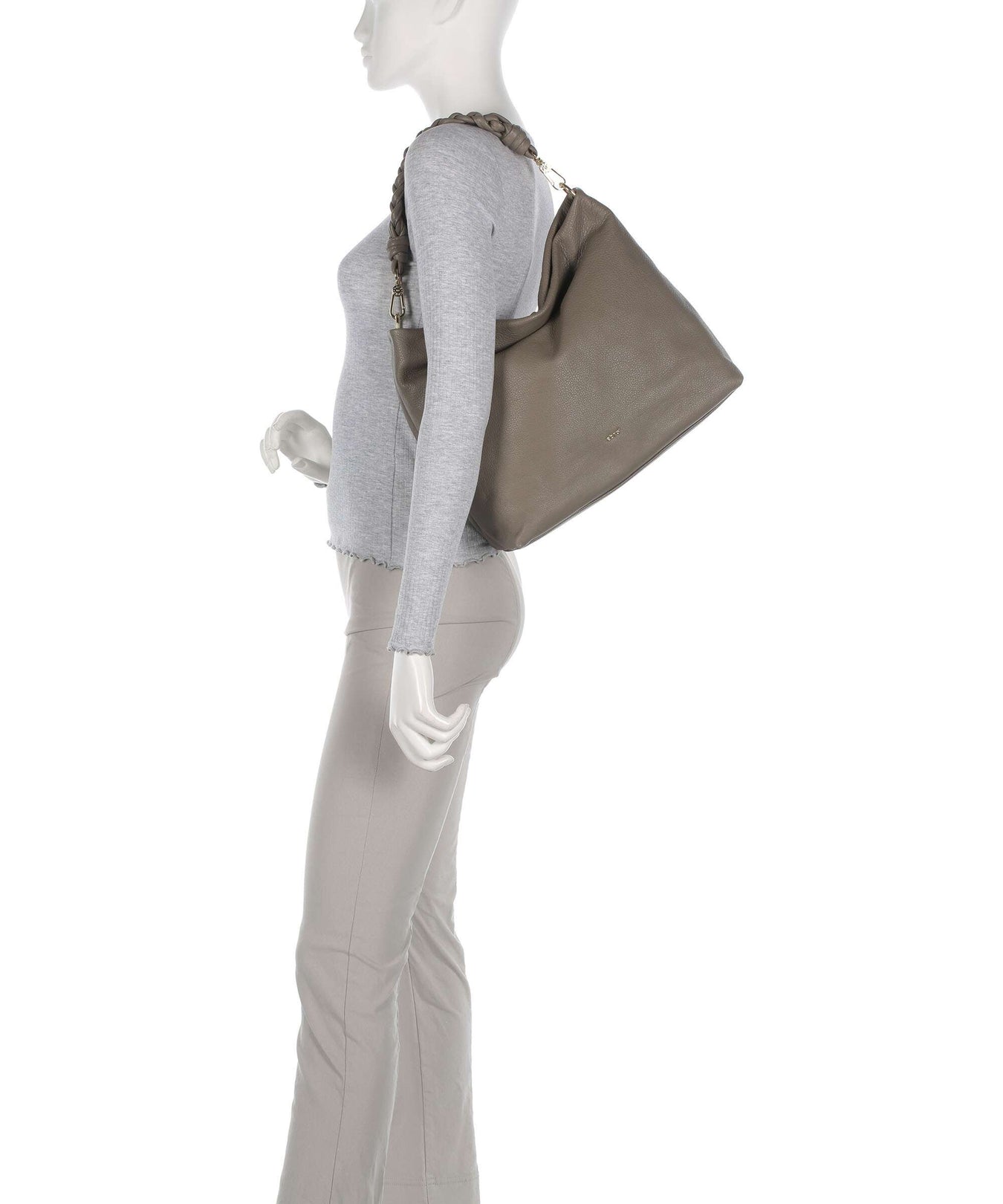 Abro Dalia Soley Hobo bag taupe