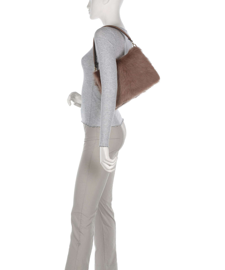 Abro Shearling Astor Shoulder bag camel