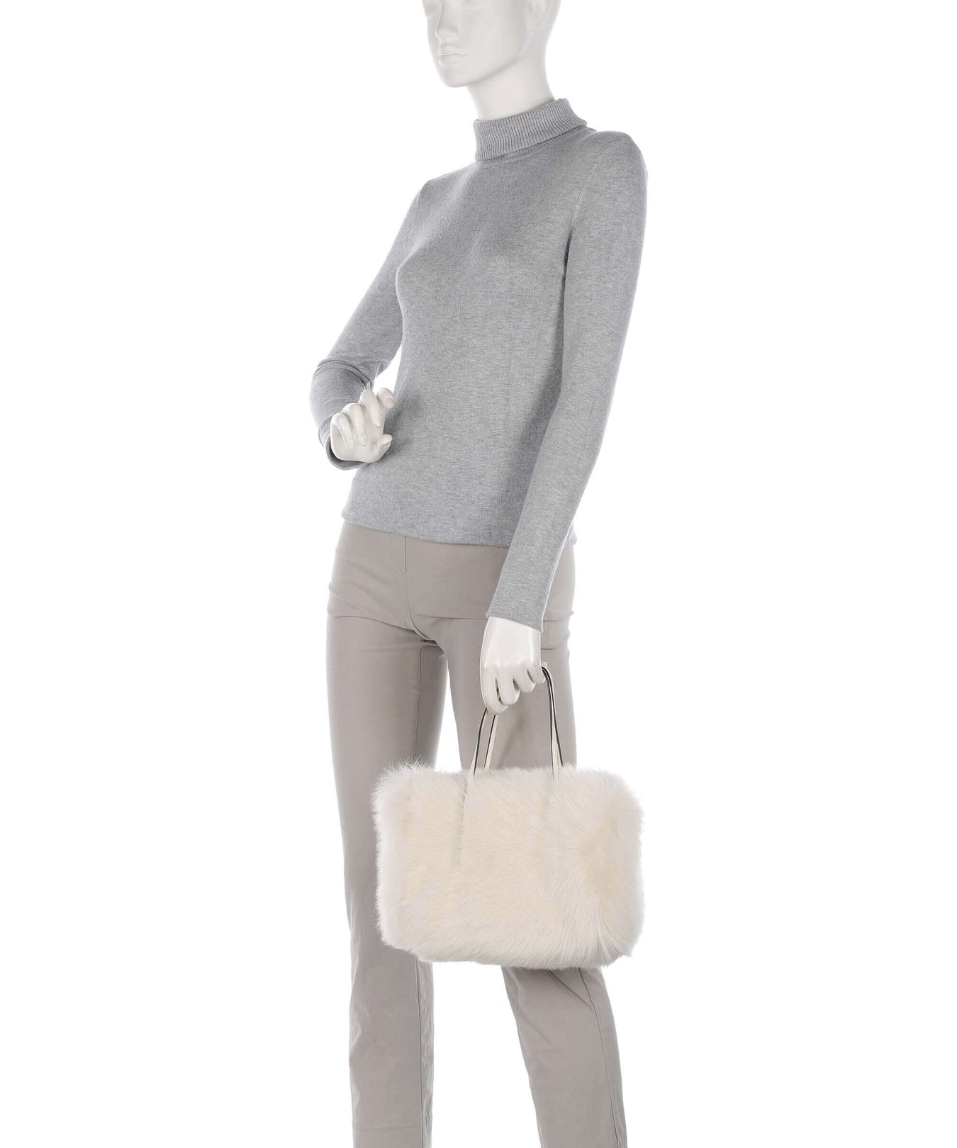 Abro Shearling Noelle Handbag beige