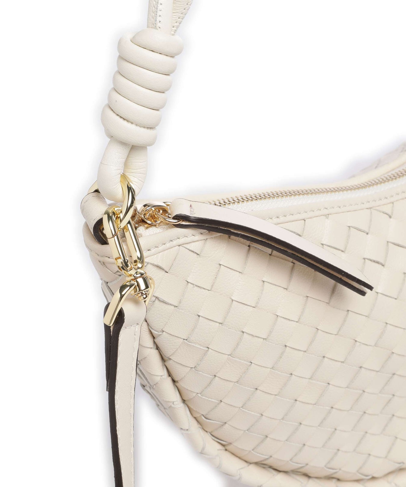 Abro Piuma Moon Shoulder bag beige