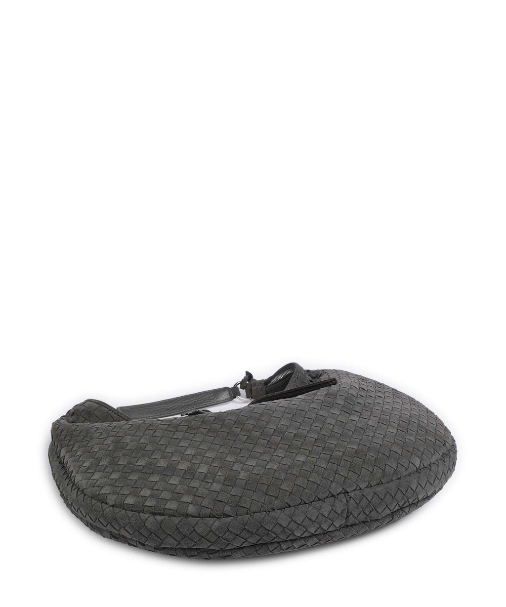 Abro Suede Nana Hobo bag grey
