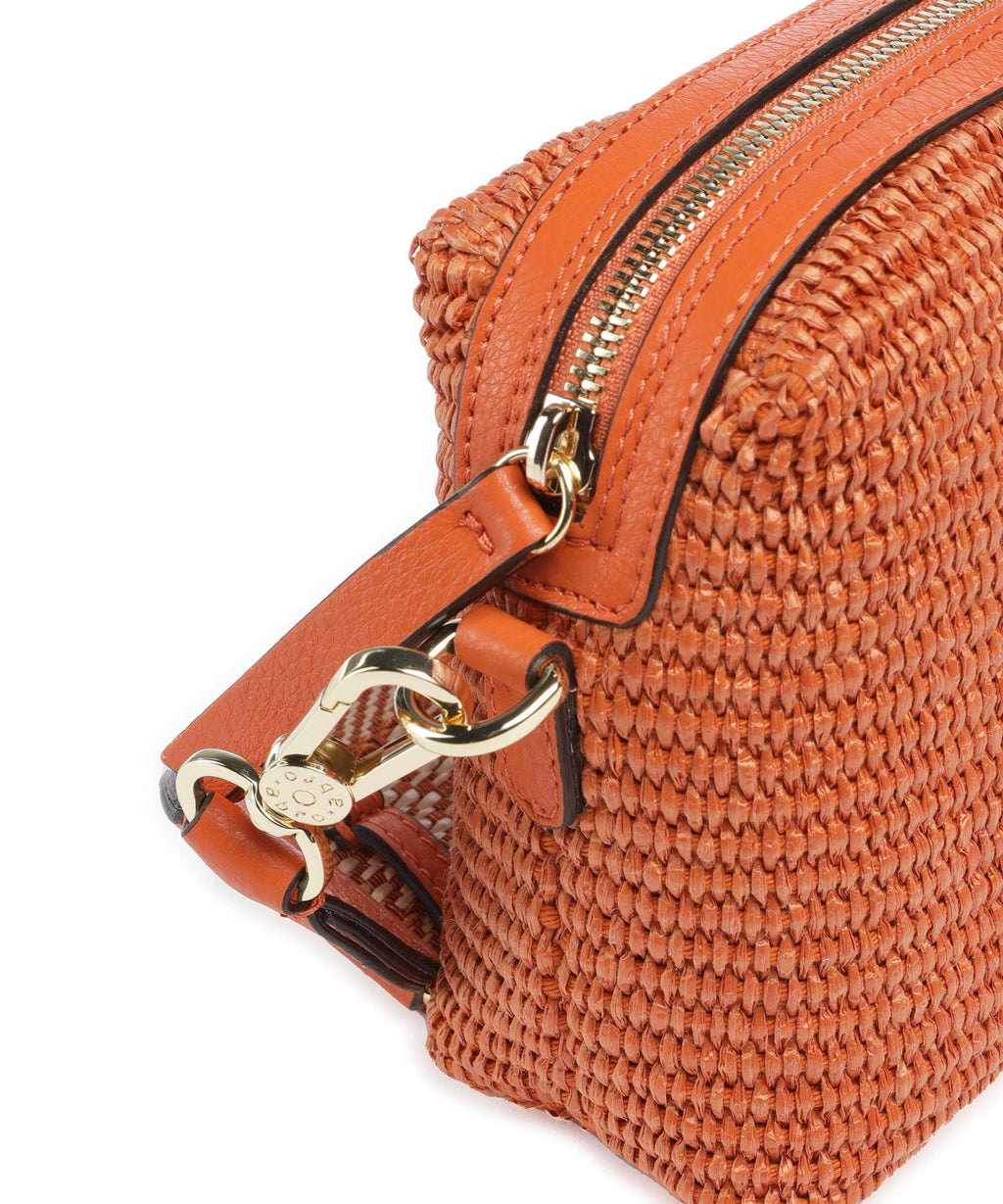 Abro Raffia Kaia Crossbody bag orange