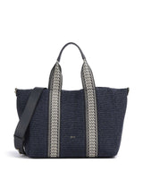 Abro Raffia Kaia Tote bag navy