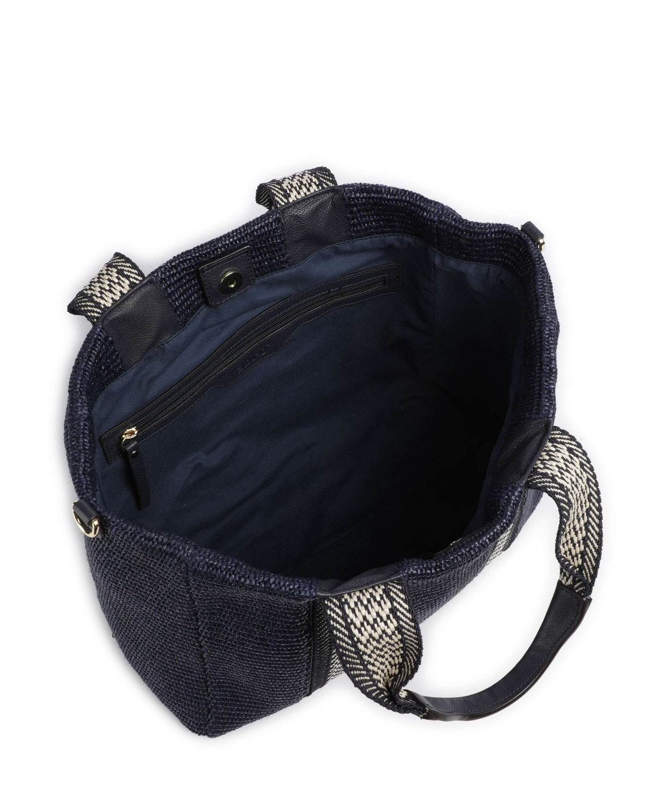 Abro Raffia Kaia Tote bag navy