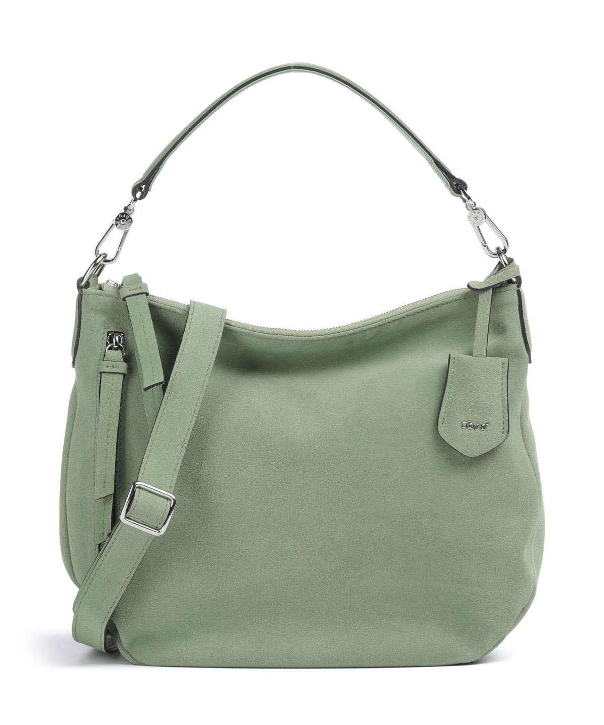 Abro Suede Juna Hobo bag green