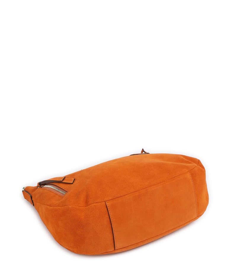 Abro Suede Juna Hobo bag orange