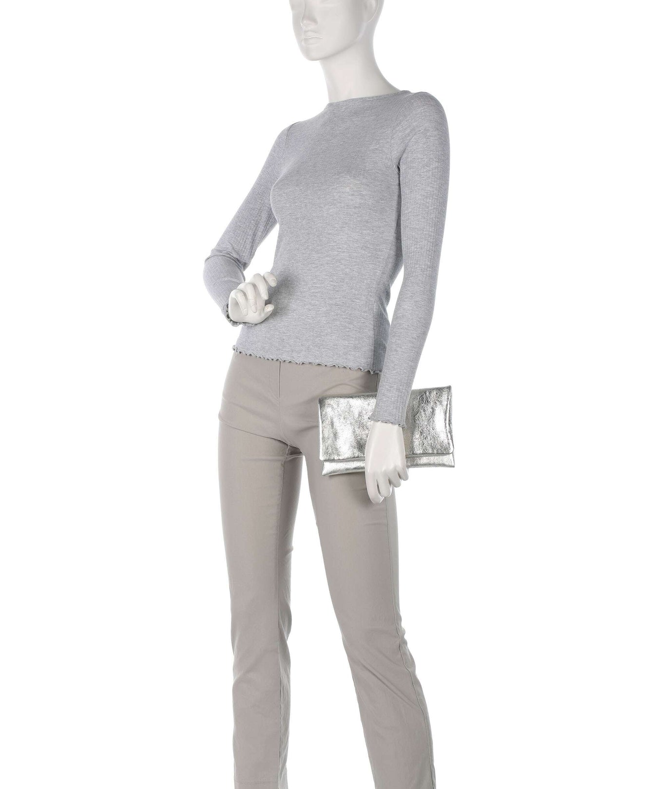 Abro Mimosa Strass Clutch bag white/white gold