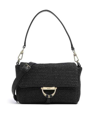 Abro Raffia Temi Taška cez rameno black/gold