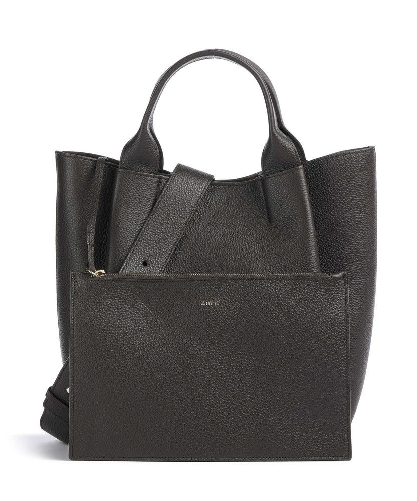 Abro Agave Essential Medium Handbag dark brown
