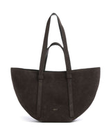Abro Suede Cosmo Medium Tote bag dark brown
