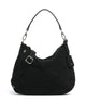 Abro Suede Juna Small Hobo bag black/gold